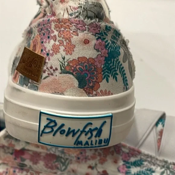 NWOT BLOWFISH MALIBU 💯 COTTON w ELASTIC STRETCH ON VAMP FOR EASY ON SNEAKERS 8M - Picture 7 of 10